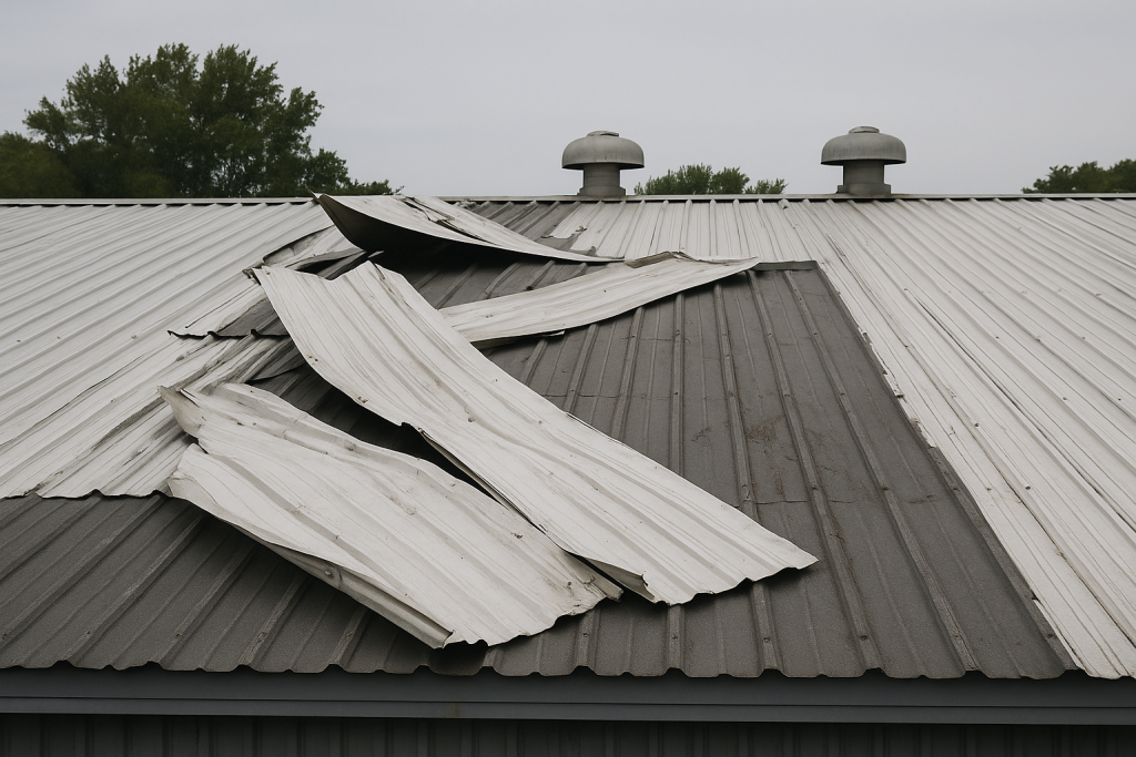 What to do after wind damages your commercial roof