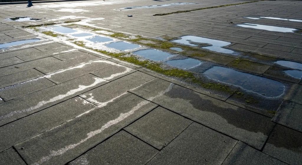 consequences of ignoring ponding water on flat roof