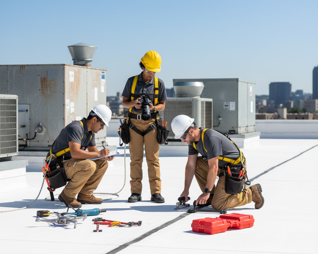 Pre-winter roof inspection